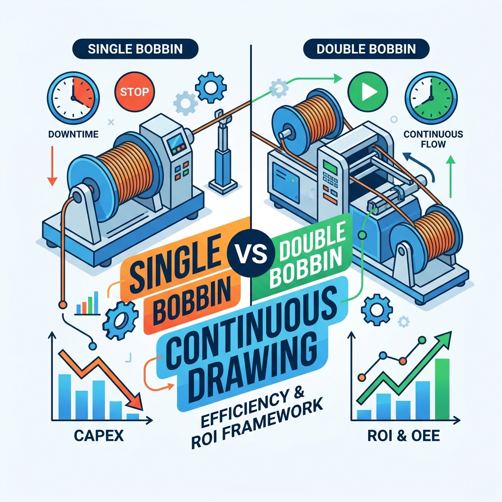 Recogida de bobina simple o doble: ¿cuál se adapta al estirado continuo?